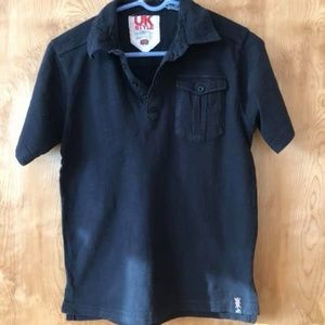 Boys French Connection Shirt (Black) sz. L